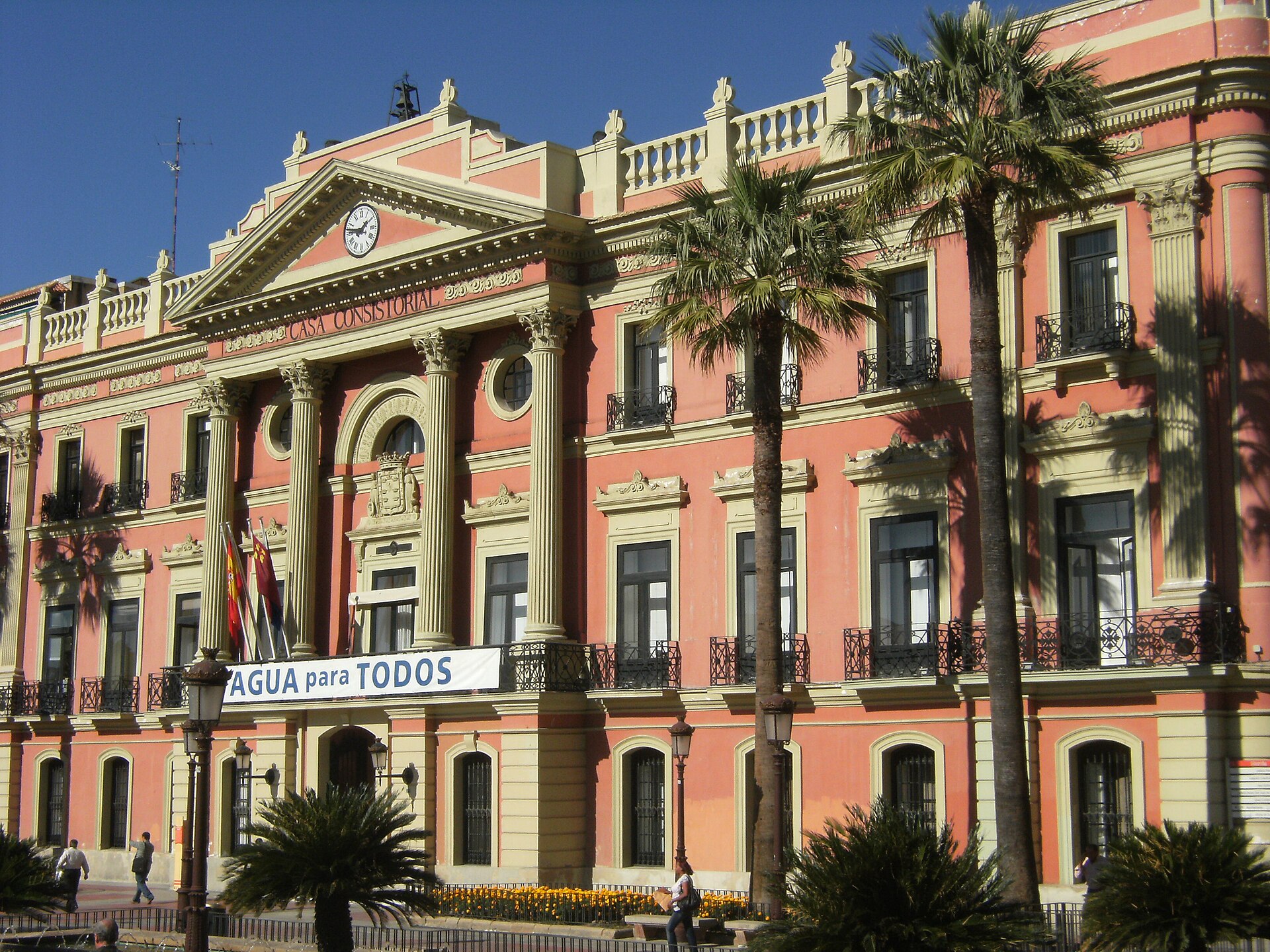 Ayuntamiento de Murcia en la Glorieta de España