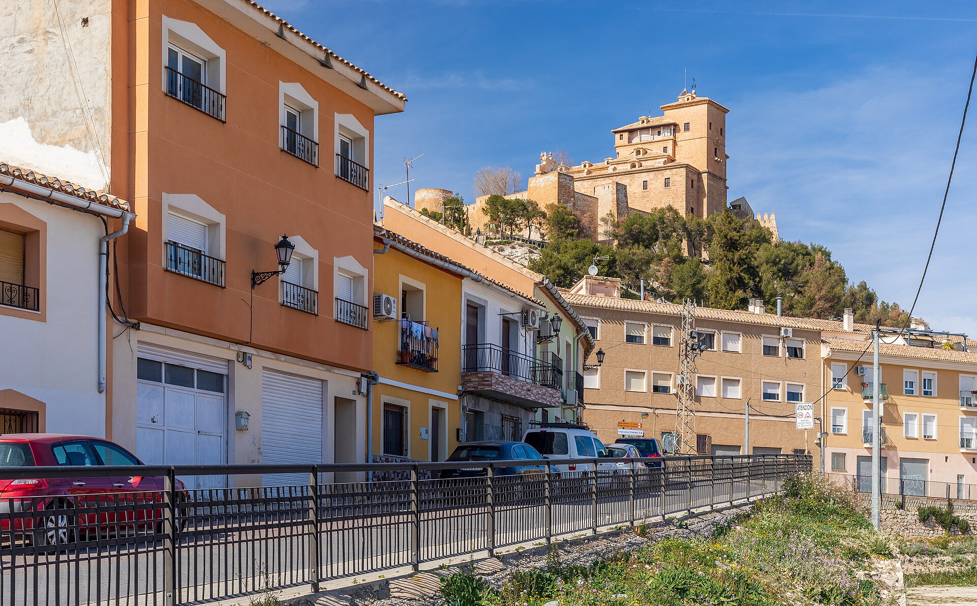 Castillo de Caravaca desde el casco antiguo