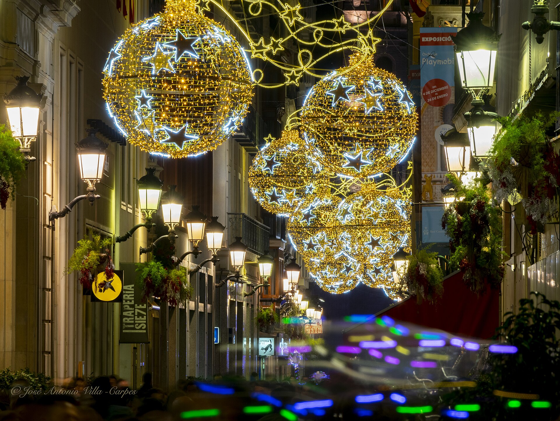 Calle Trapería en Navidad