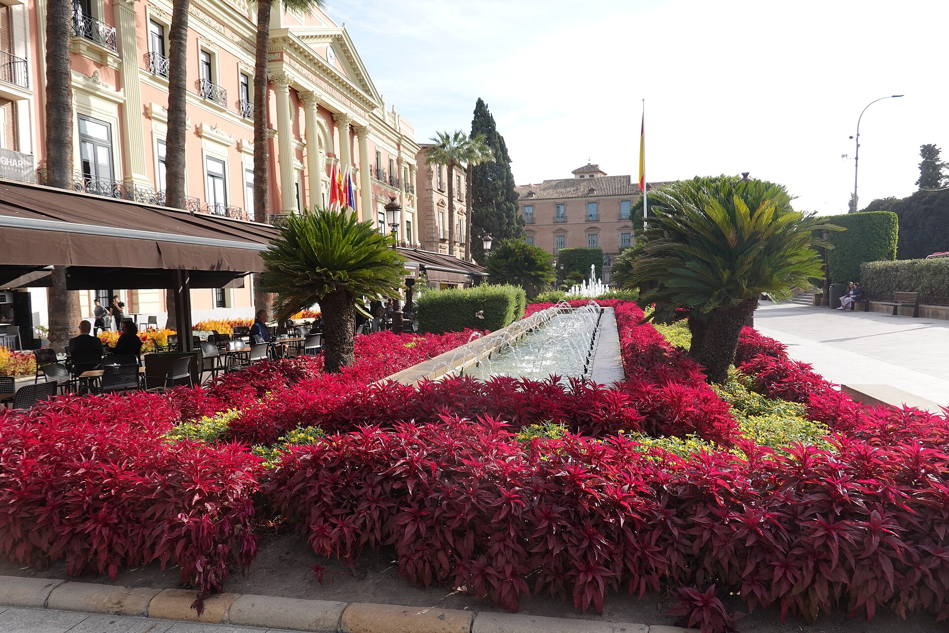 Jardín en el centro de Murcia