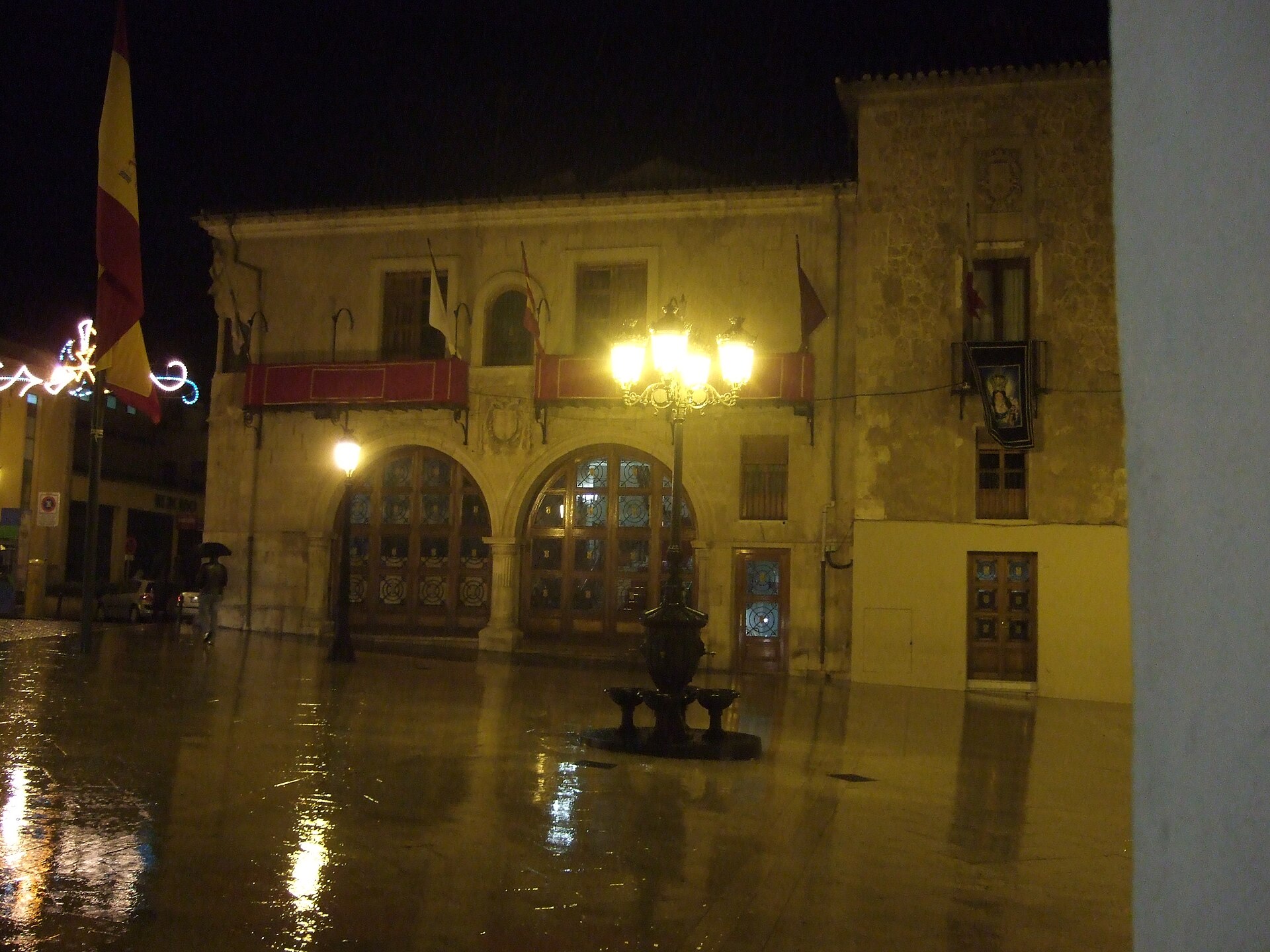 Plaza Mayor de Yecla de noche